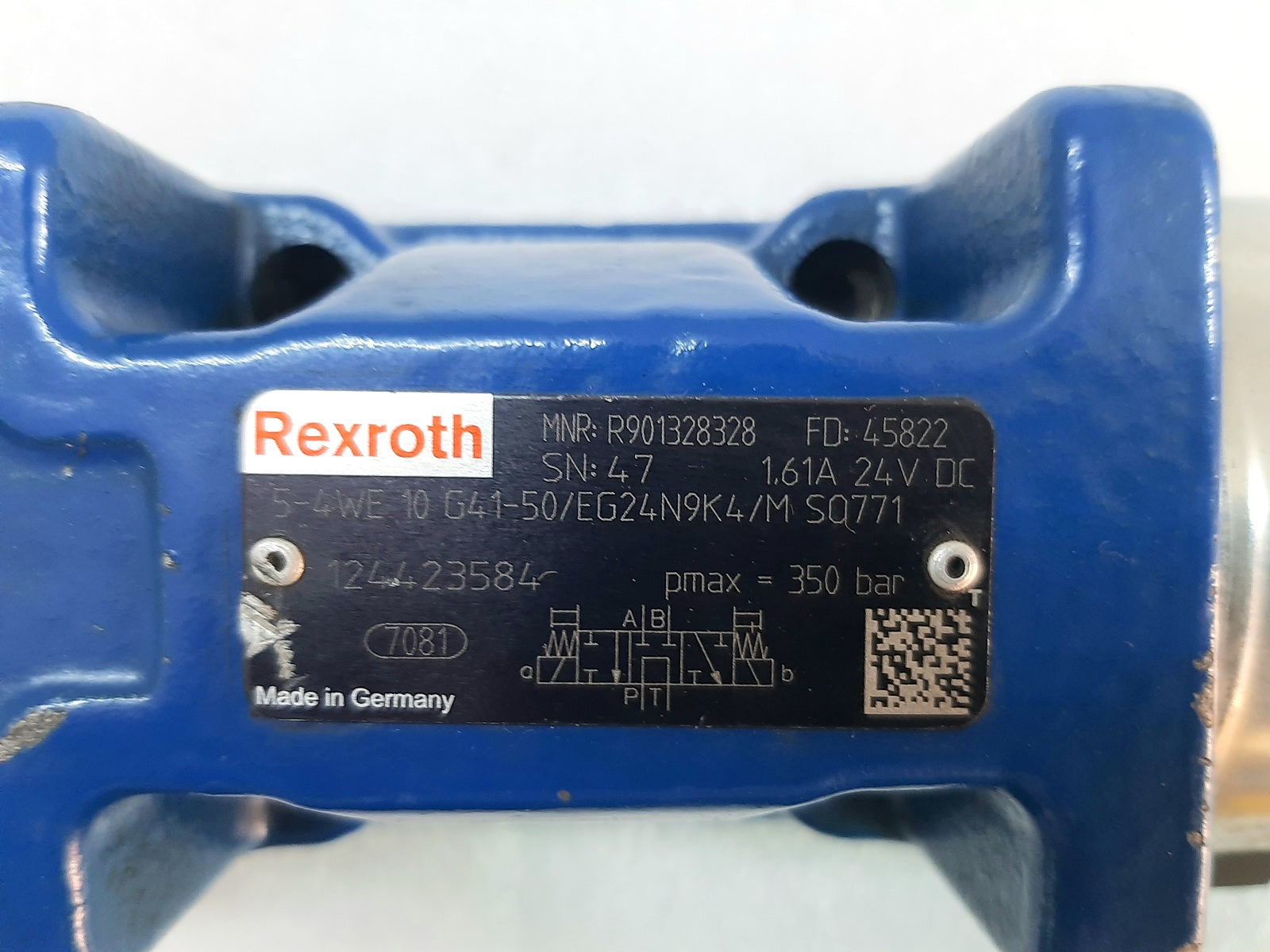 REXROTH R901328328 DIRECTIONAL SPOOL VALVE 5-4WE 10 G41-50/EG24N9K4/M S0771