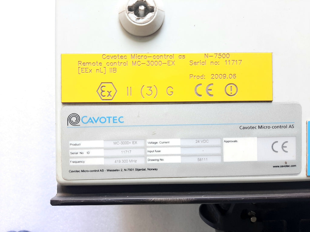 CAVOTEC MICRO-CONTROL MC-IRX2 REMOTE CONTROL MC-IRX2 REV. 3 (3)