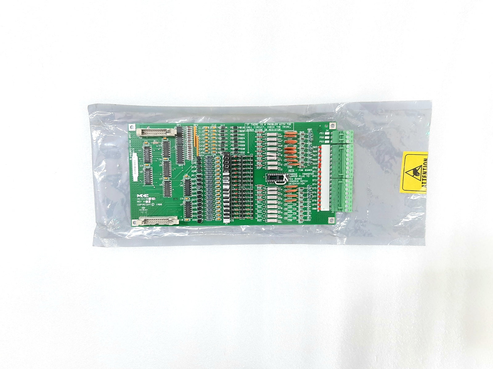 MCE ELEVATOR HC-CI/0-E.T REV 4-3 MOTION CONTROL BOARD