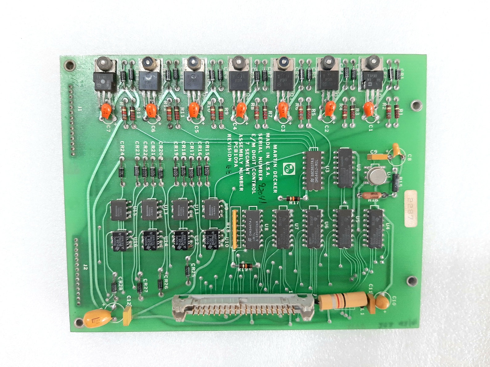 MARTIN DECKER PCB109A EM DIGITAL CONTROL CARD PB0109A REV C (2)