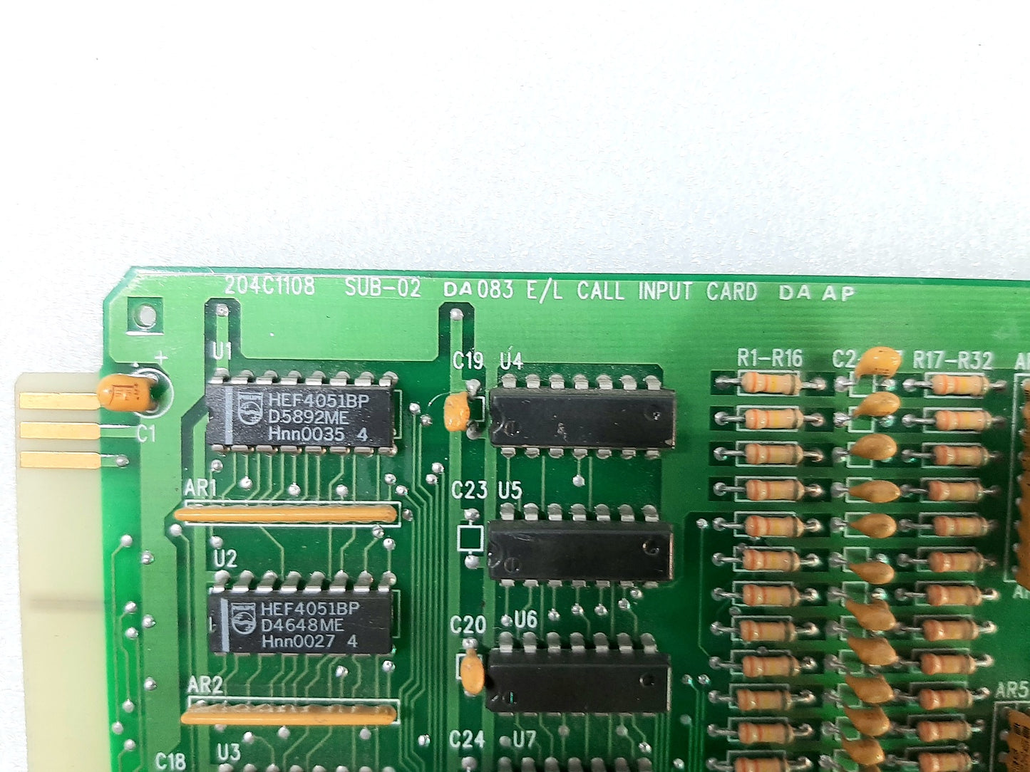 HYUNDAI 204C1108 SUB-02 DA083 E/L CALL INPUT CARD