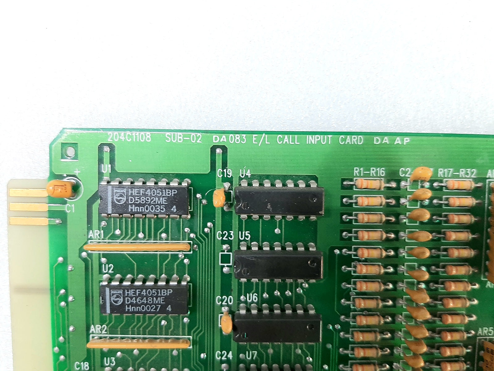 HYUNDAI 204C1108 SUB-02 DA083 E/L CALL INPUT CARD