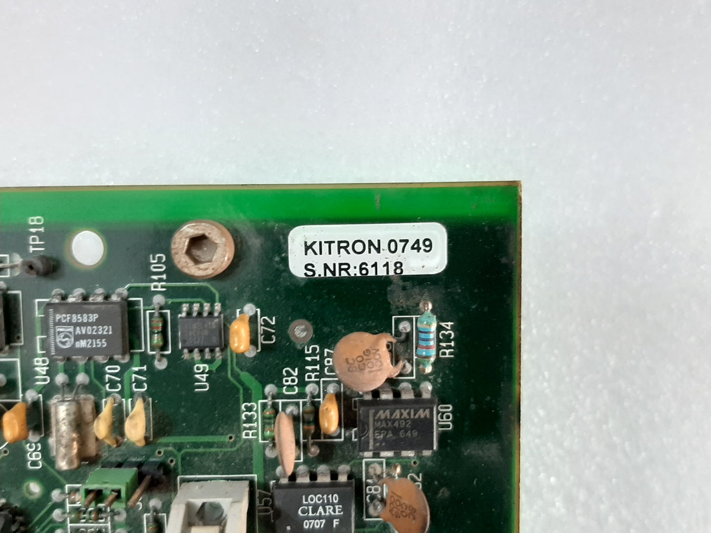 KITRON DI 123 E01 012 REV. B PCB CARD