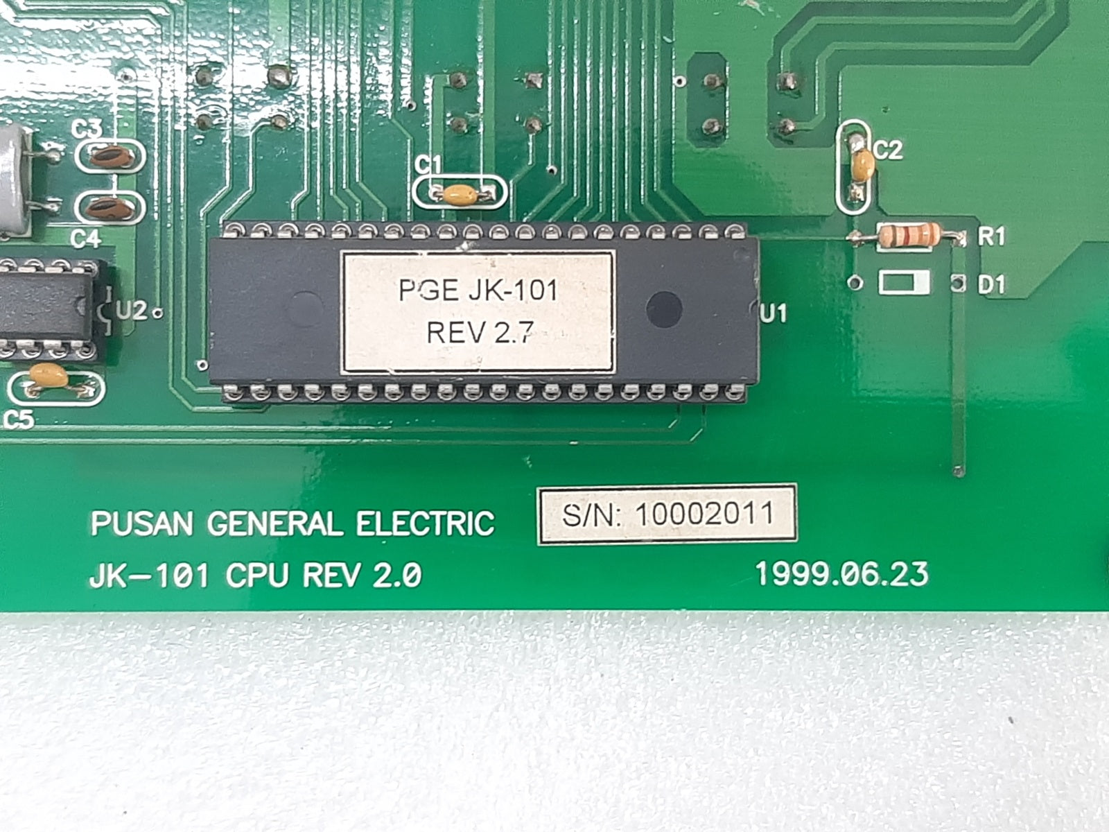PUSAN JK-101 CPU CARD REV 2.0