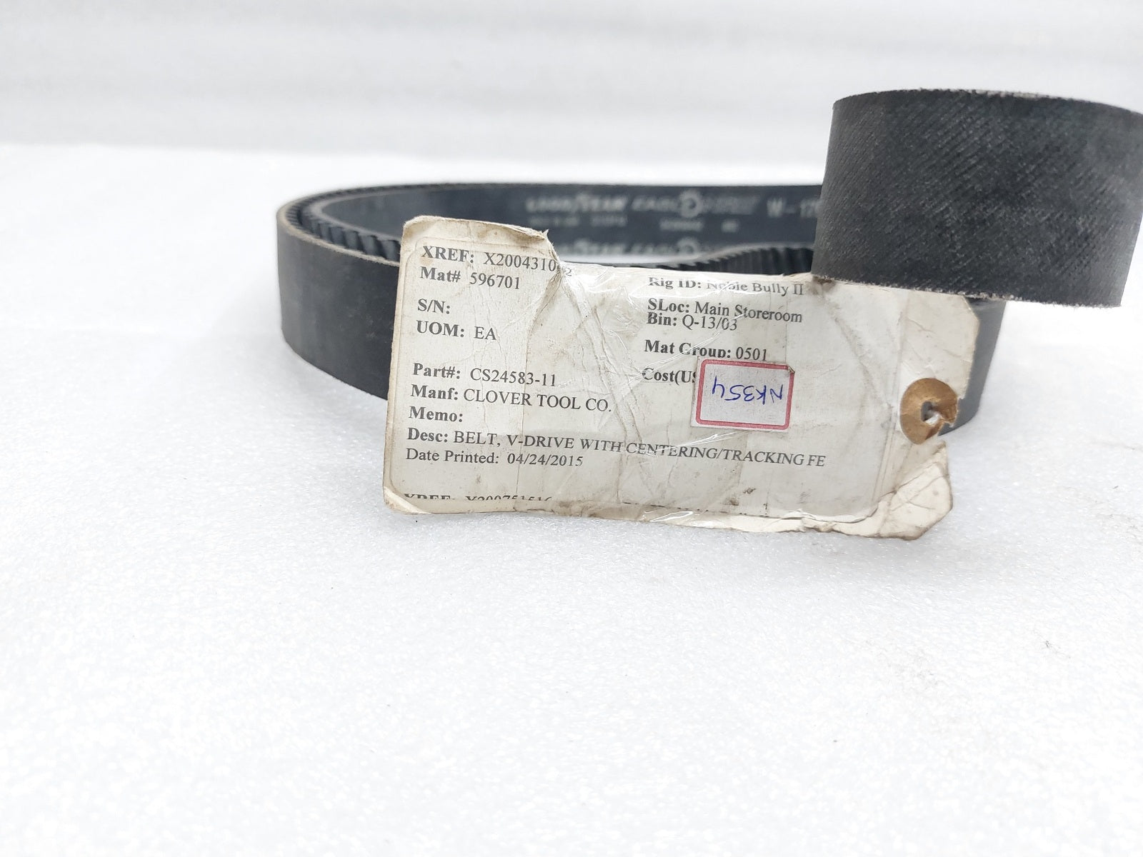 CLOVER CS24583-11 BELT, V-DRIVE D113Y13 (3)