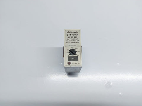 ELECTROMATIC S-SYSTEM SB 135 220 DELAY ON RELEASE AFTER DEENERGIS