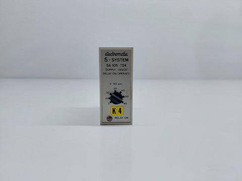ELECTROMATIC S-SYSTEM SA 105 724 DELAY ON OPERATE MODULE