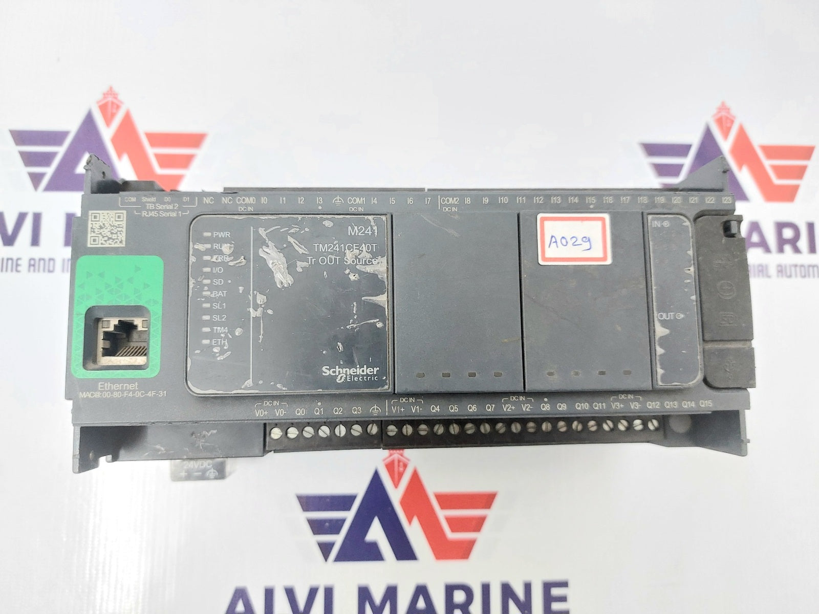 SCHNEIDER MODICON TM241CE40T LOGIC CONTROLLER M241 TRANSISTOR PNP ETHERNET