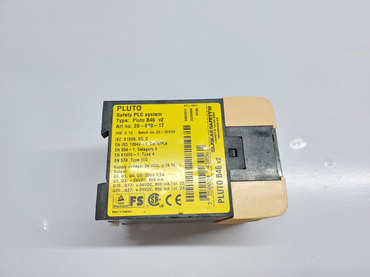JOKAB SAFETY PLUTO B46 V2 SAFETY PLC SYSTEM