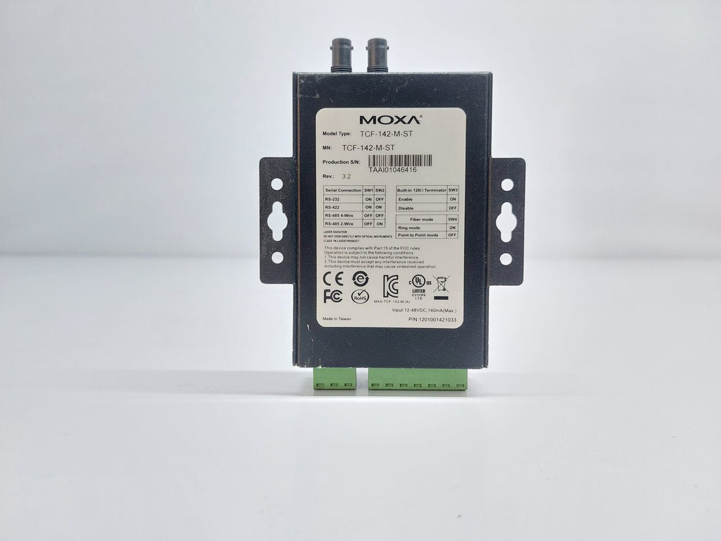 MOXA TRANSIO TCF-142-M-ST SERIAL TO FIBER CONVERTER