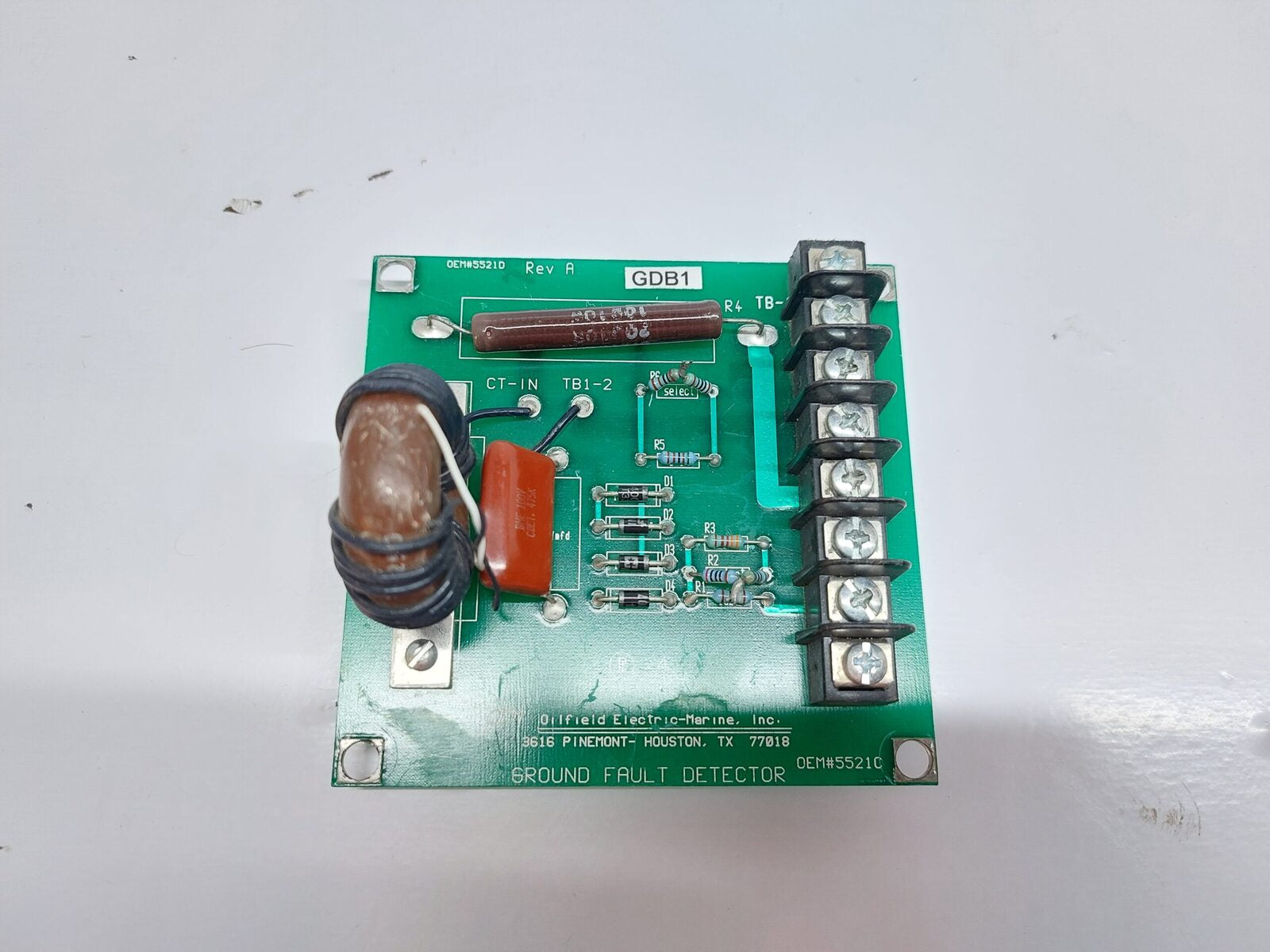 OILFIELD ELECTRONIC 5521D 5521C GROUND FAULT DETECTOR 5521D REV A
