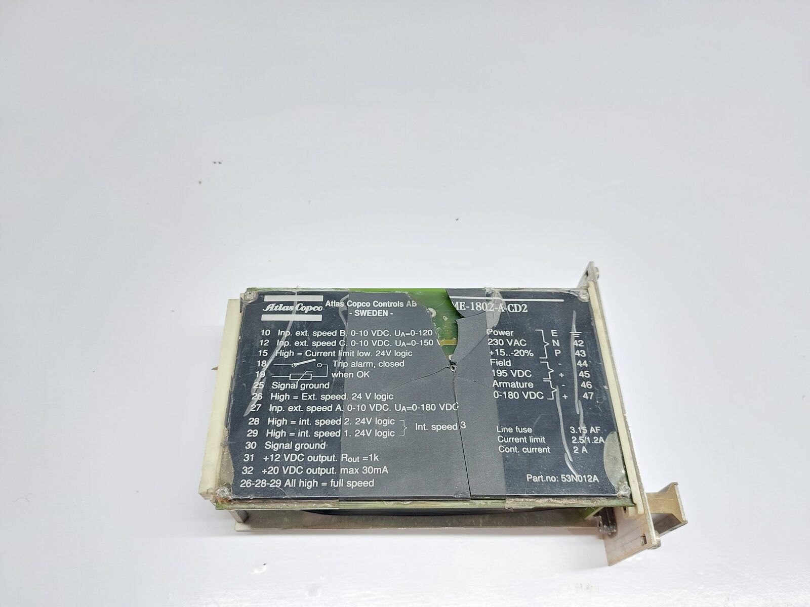 ATLAS COPCO PME-1802-A-CD2 POWER SUPPLY 53N012A