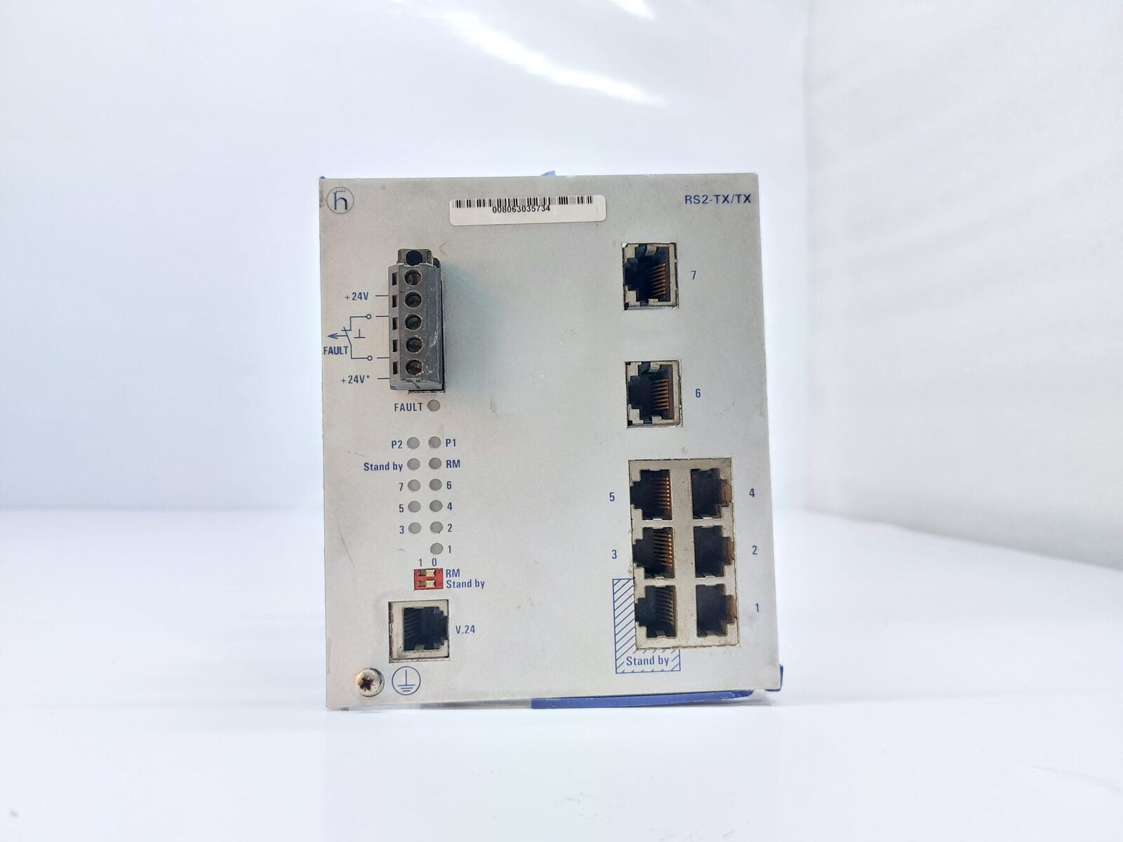HIRSCHMANN-RS2-TXTX-ETHERNET-DIN-RAIL-SWITCH-37656-001-203G02
