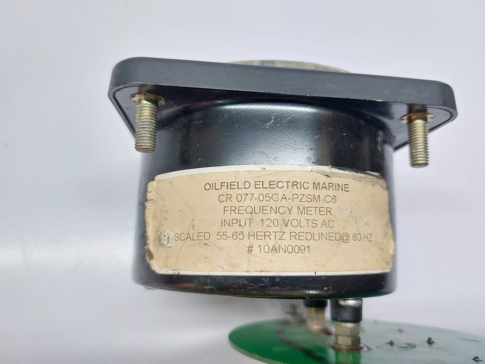 OILFIELD ELECTRIC MARINE CR 077-05GA-PZSM-C6 FREQUENCY METER