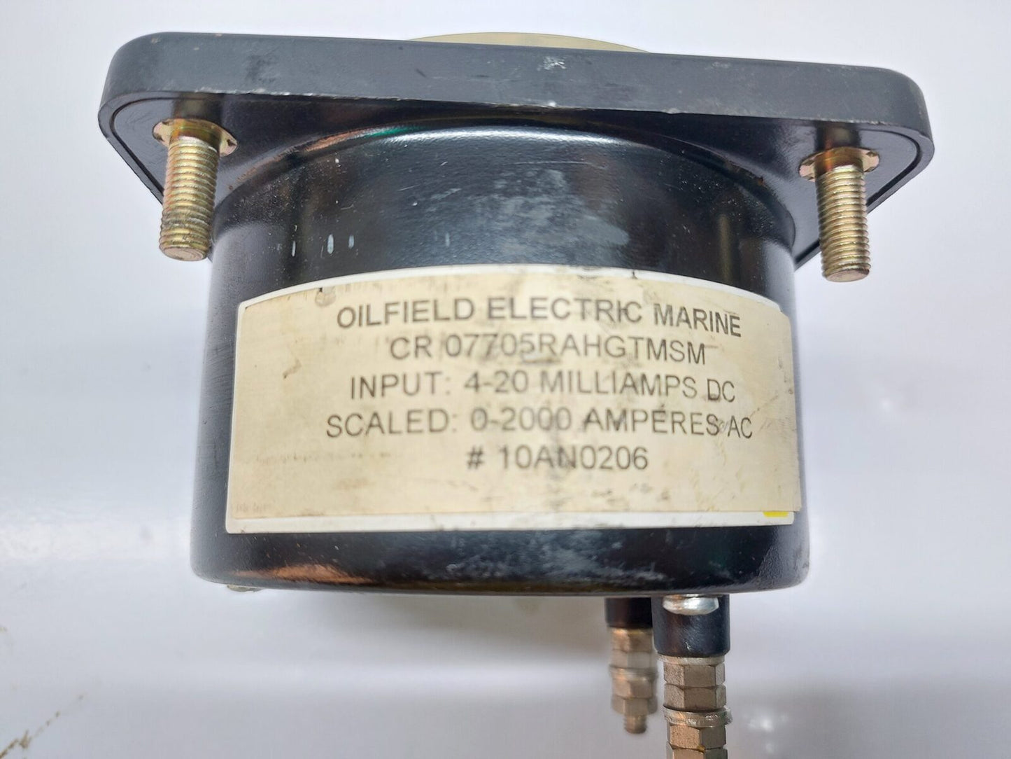 OILFIELD ELECTRIC MARINE CR 07705RAHGTMSM AMPERE METER 0-2000A