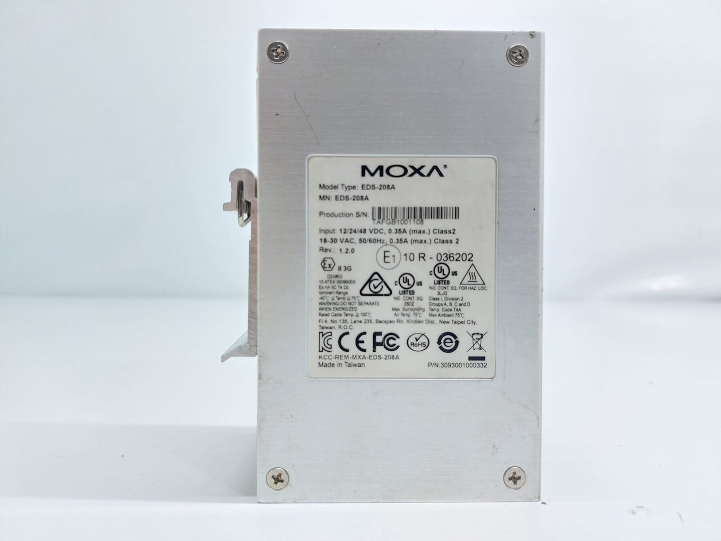 MOXA EDS-208A 8-PORT ETHERNET SWITCH 3093001000332