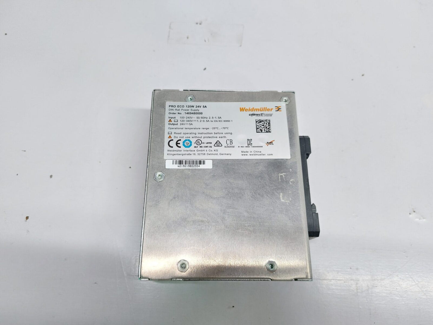 WEIDMULLER PRO ECO 120W 24V 5A DIN RAIL POWER SUPPLY 1469480000 (3)