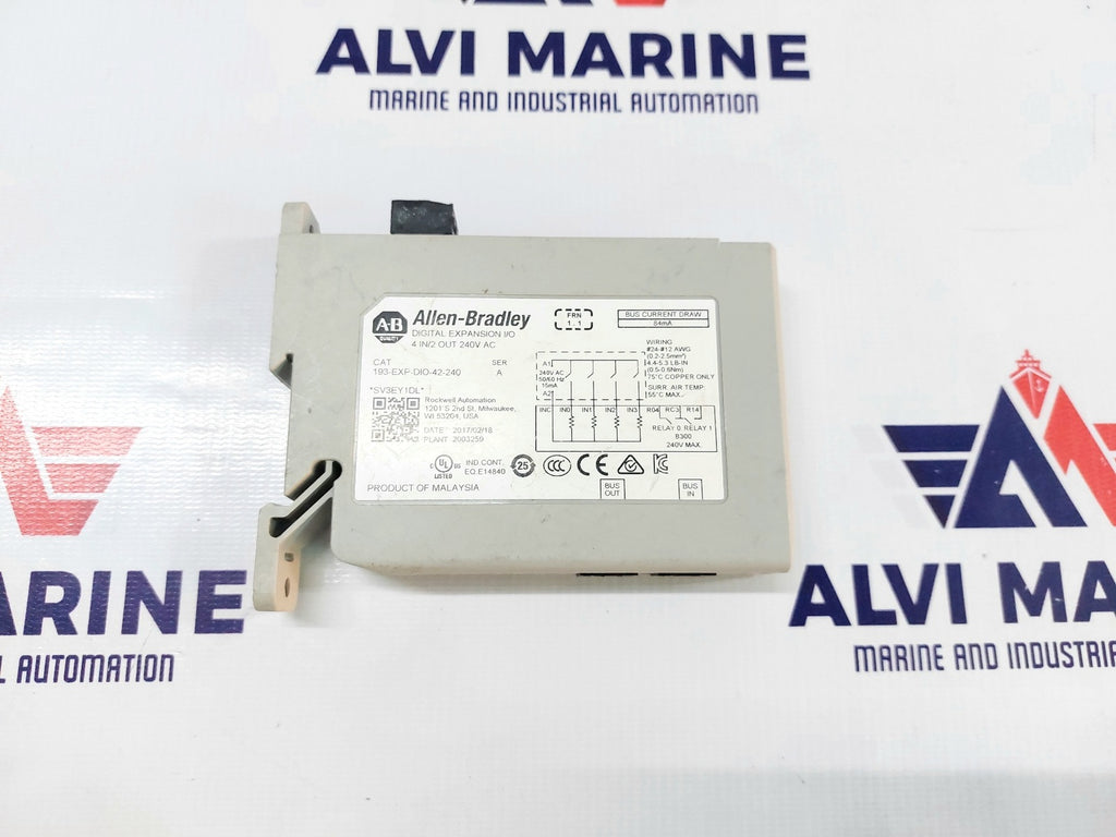 ALLEN BRADLEY 193-EXP-DIO-42-240 DIGITAL EXPANSION I/O SER. A