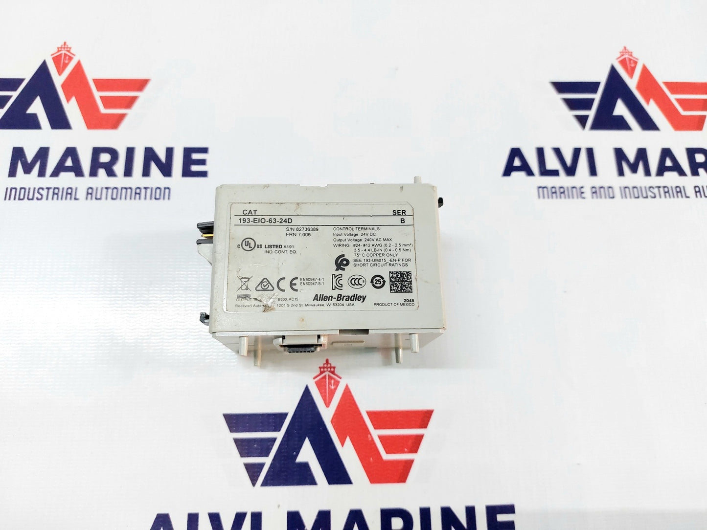 ALLEN BRADLEY 193-EIO-63-24D SER. B CONTROL MODULE