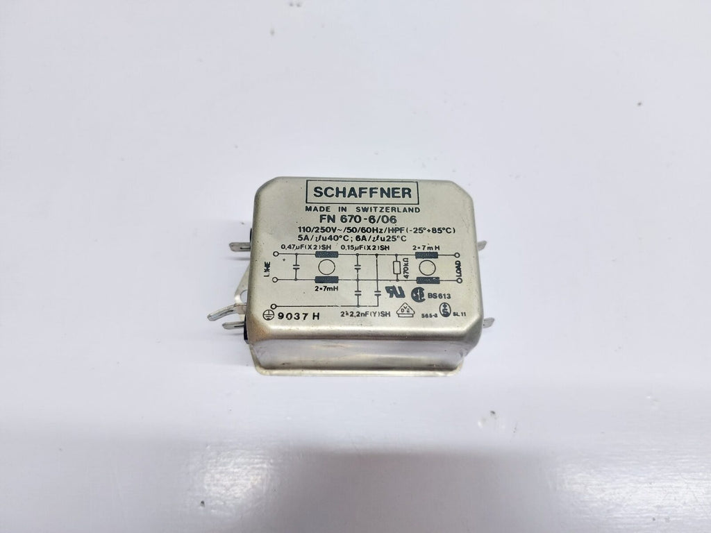 SCHAFFNER FN 670-606 SINGLE PHASE FILTER (1)