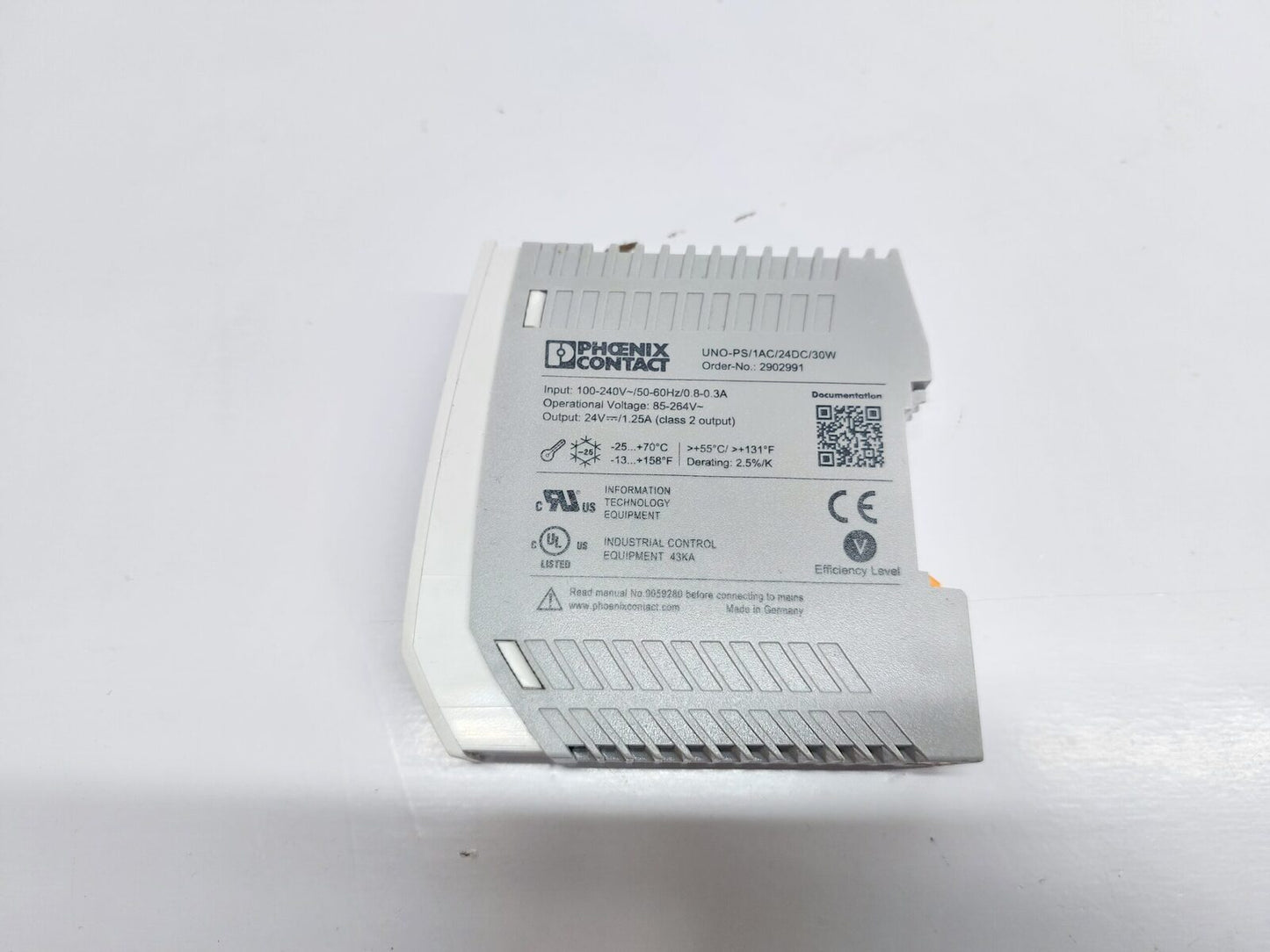 PHOENIX CONTACT UNO-PS1AC24DC30W POWER SUPPLY 2902991 (3)