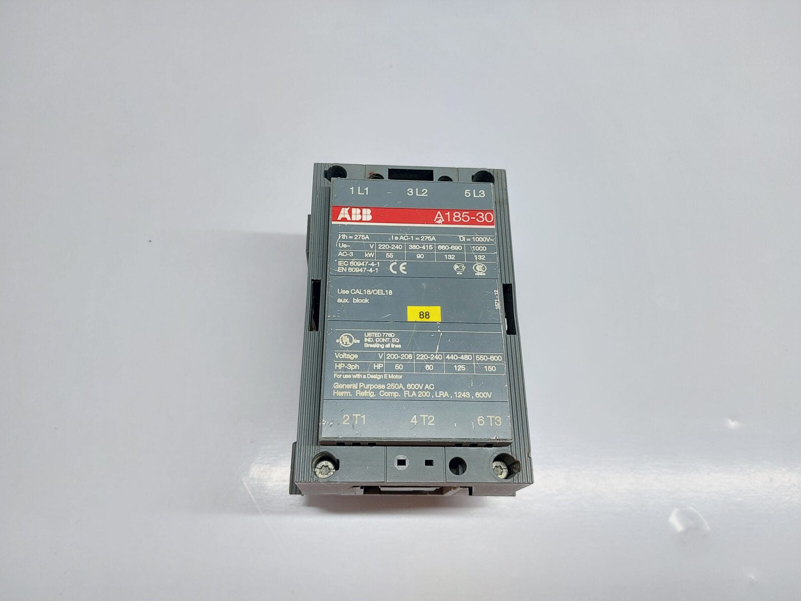 ABB A185-30 CONTACTOR 275A