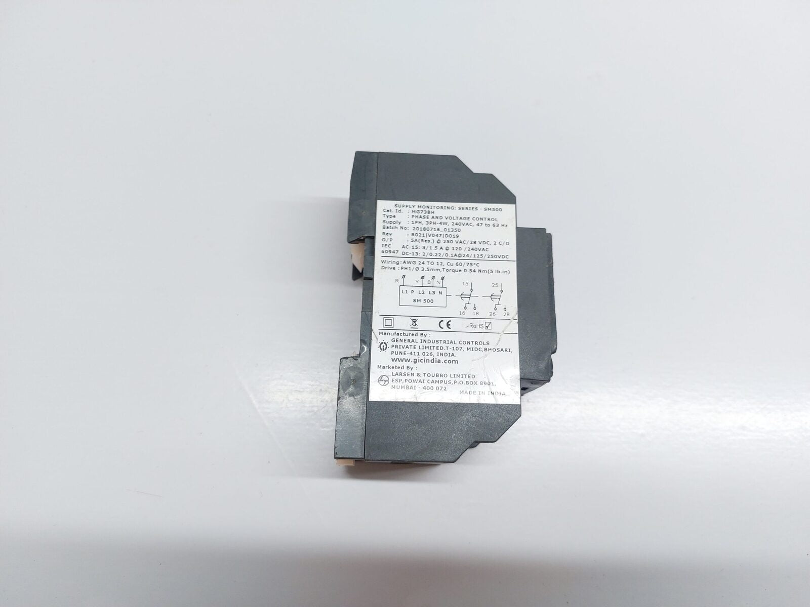 GIC MG73BH PHASE AND VOLTAGE CONTROL RELAY (3)