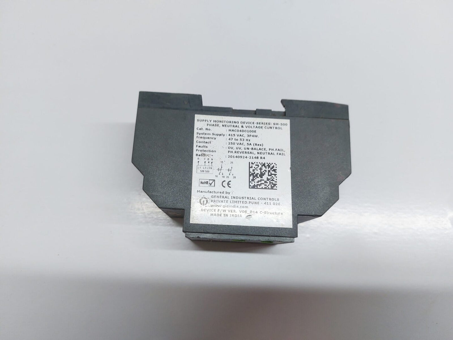 GIC MAC04D0100E PHASE NEAUTRAL & VOLTAGE CONTROL RELAY (4)