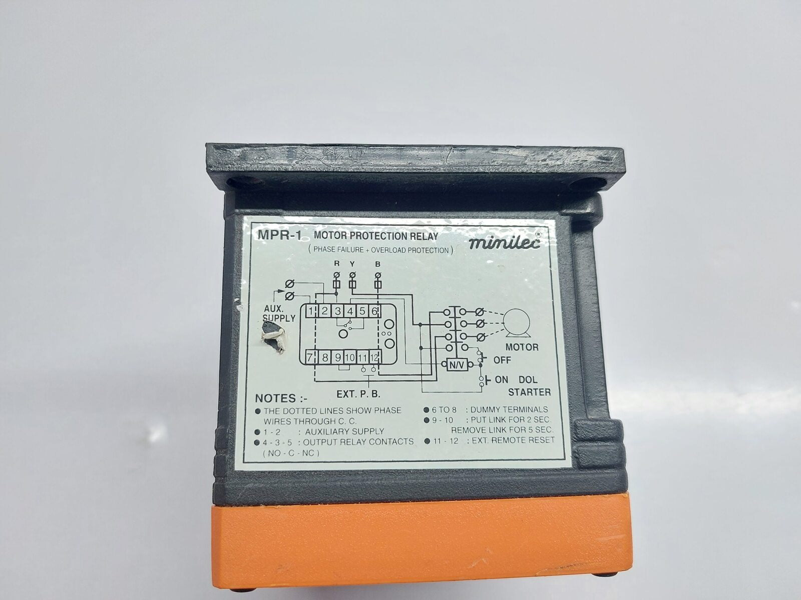 MINILEC MPR-1 MOTOR PROTECTION RELAY (6)