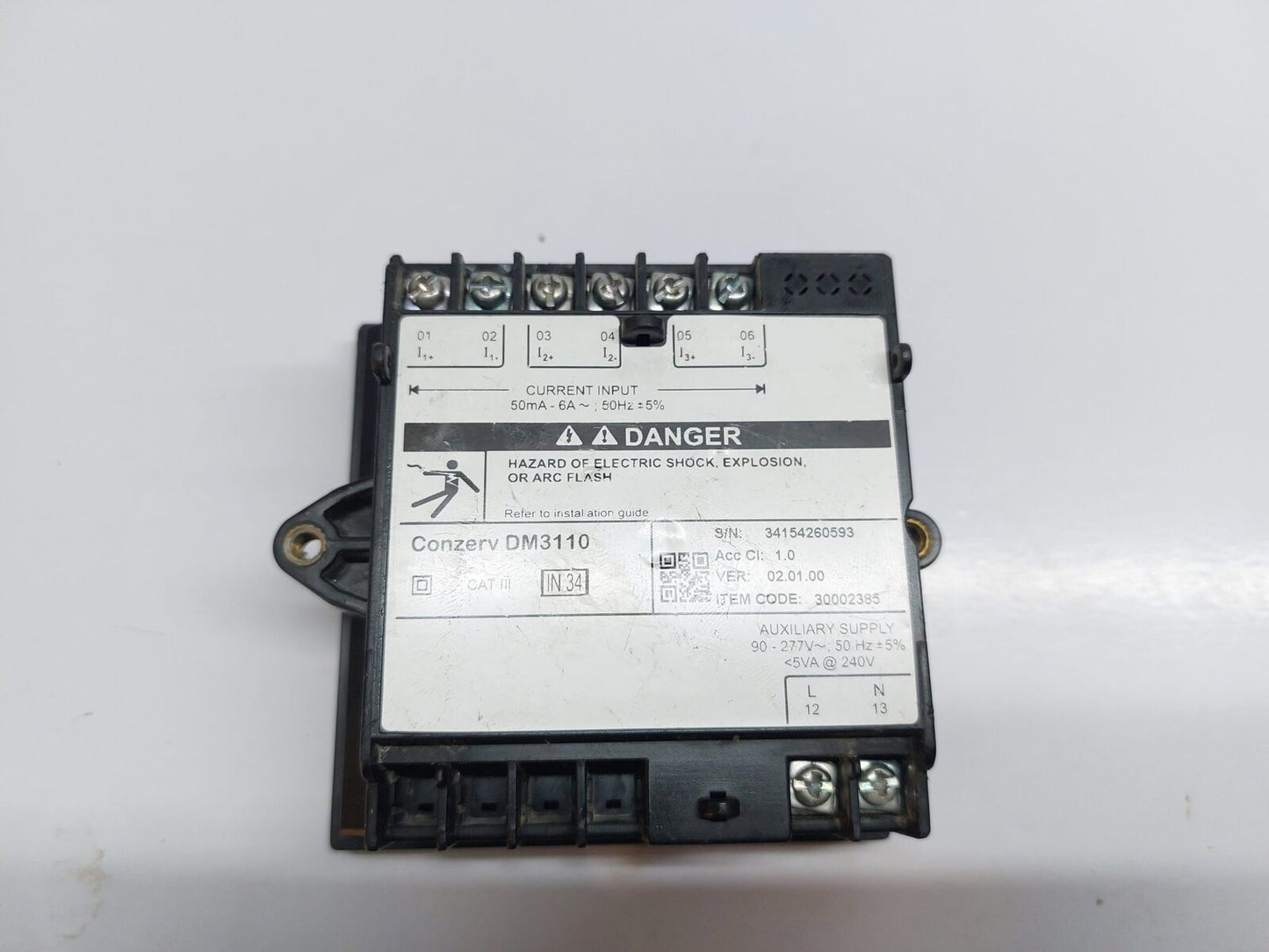 SCHNEIDER ELECTRIC CONZERV DM3110 SINGLE PHASE VOLTMETER (6)