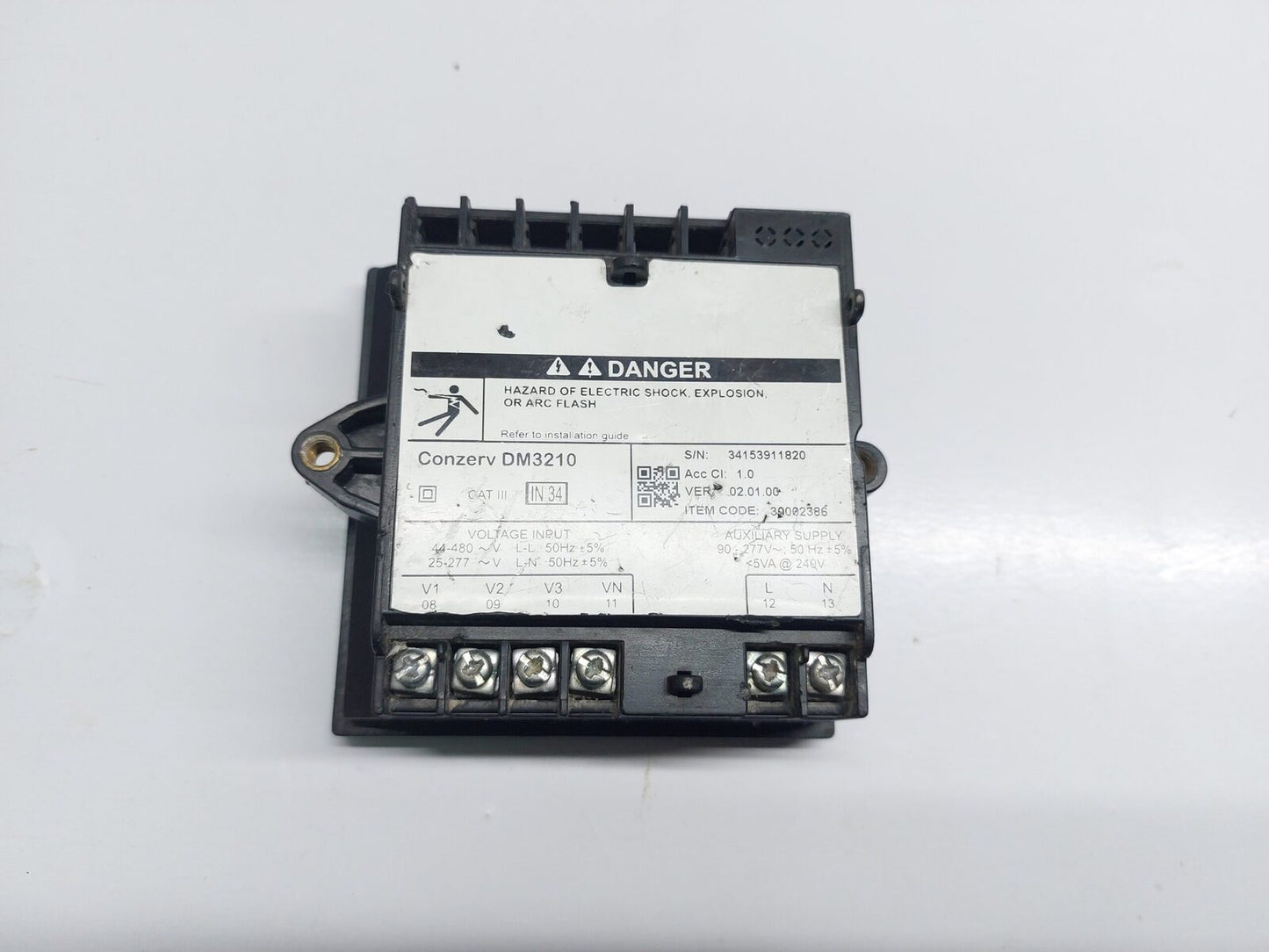SCHNEIDER ELECTRIC CONZERV DM3210 THREE PHASE VOLTMETER (5)