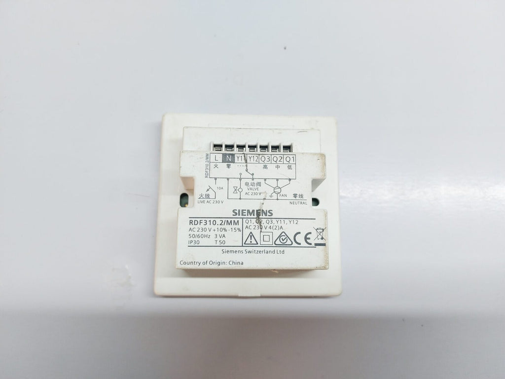 SIEMENS RDF310.2/MM AIR CONDITIONING TEMPERATURE CONTROLLER