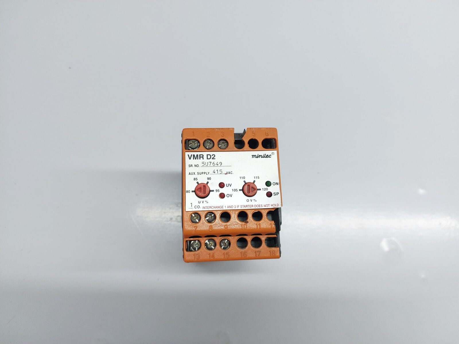 MINILEC VMR D2 VOLTAGE MONITORING RELAY (2)