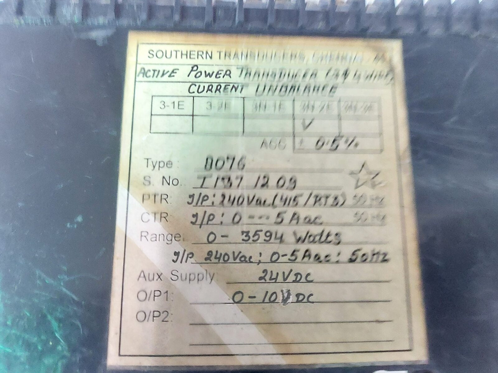 SOUTHERN TRANSDUCER 8076 TRANSDUCER