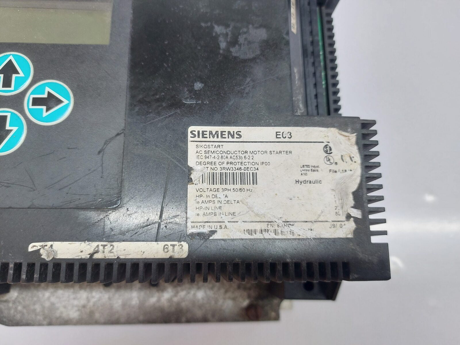 SIEMENS SIKOSTART 3RW3346-0EC34 AC SEMICONDUCTOR MOTOR STARTER (3)
