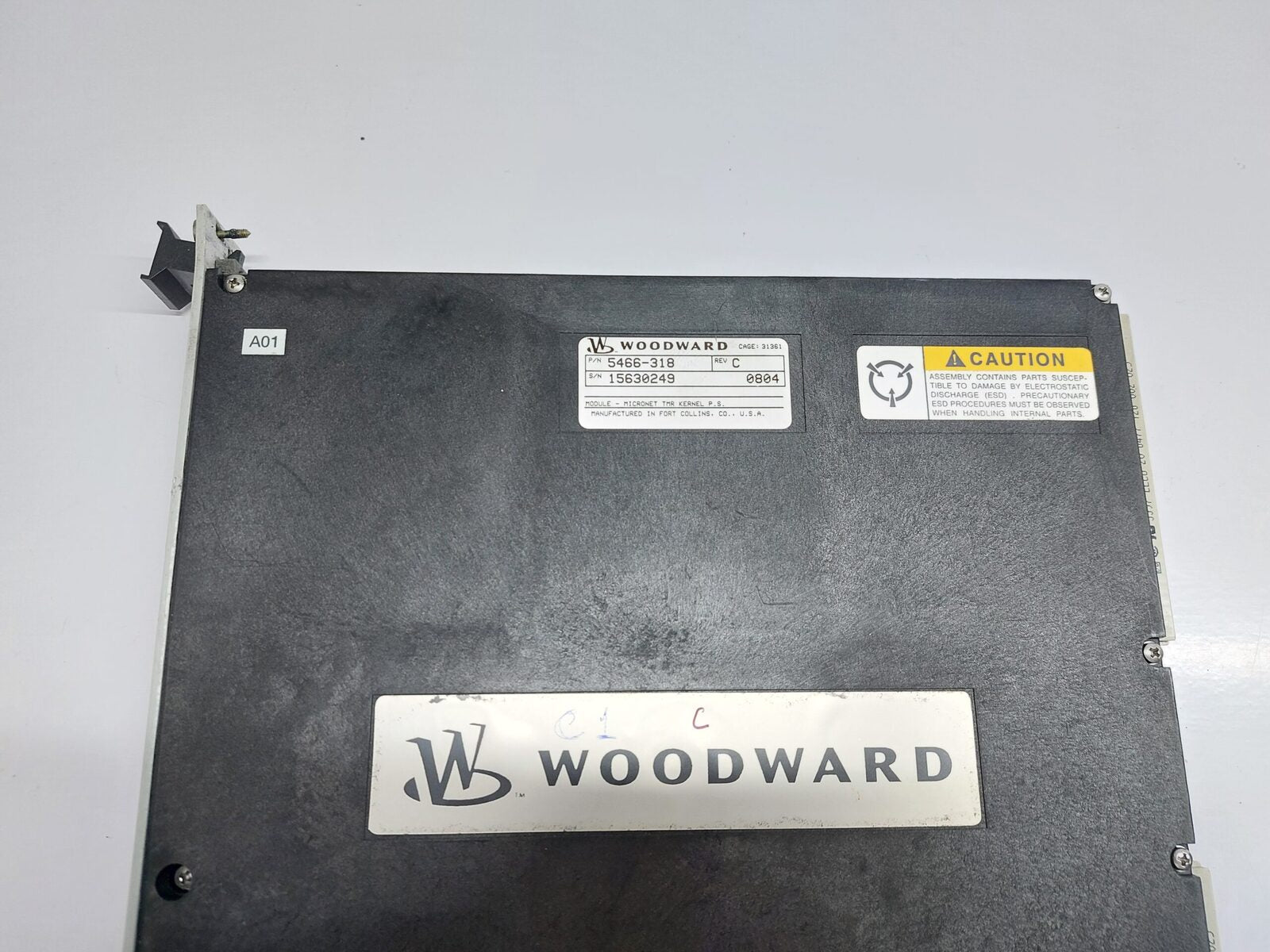 WOODWARD 5466-318 MICRONET TMR KERNEL P.S MODULE REV C (5)