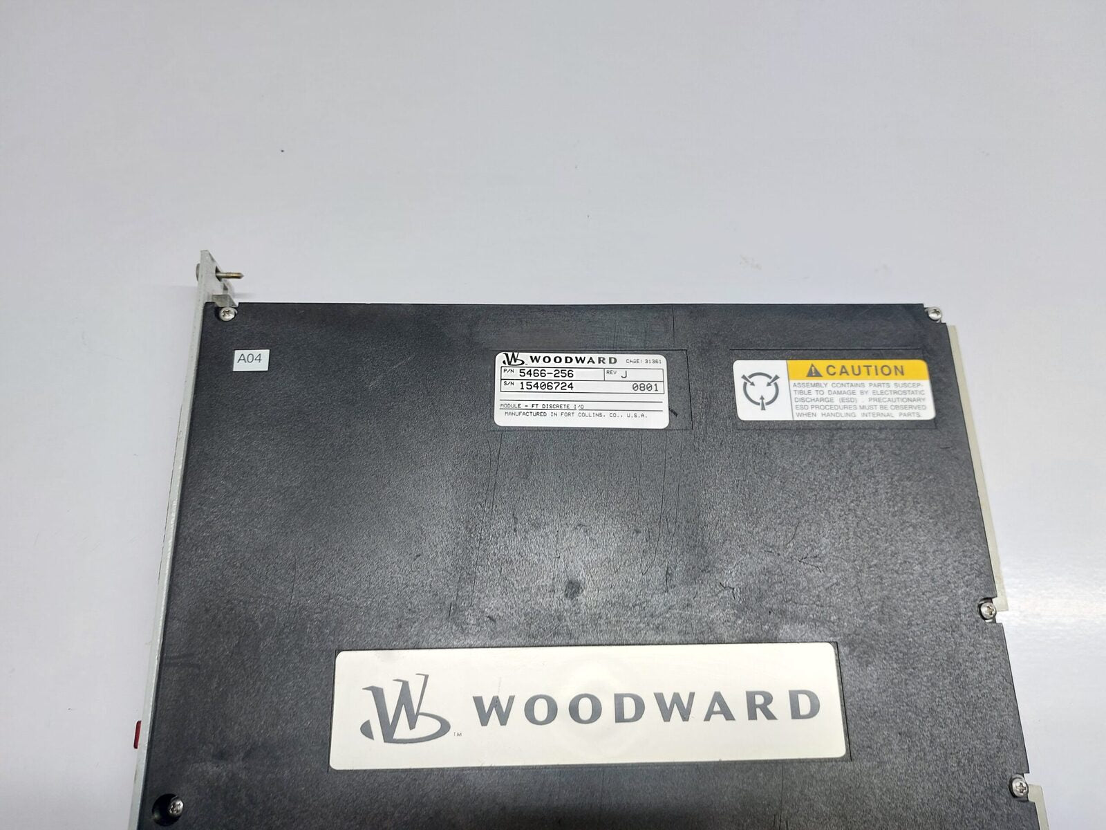 WOODWARD 5466-256 FT DISCRETE I/O MODULE REV J