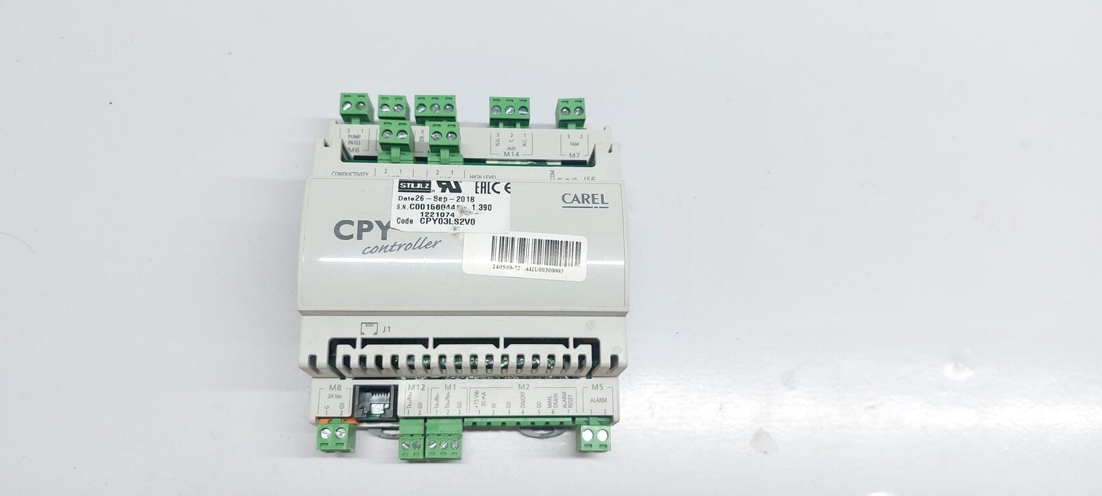 CAREL CPY03LS2V0 CPY CONTROLLER REV 1.390