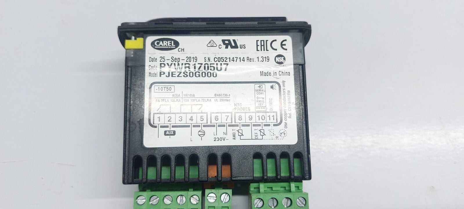 CAREL PYWR1Z05U7 DIGITAL TEMPERATURE THERMOSTAT CONTROLLER (5)