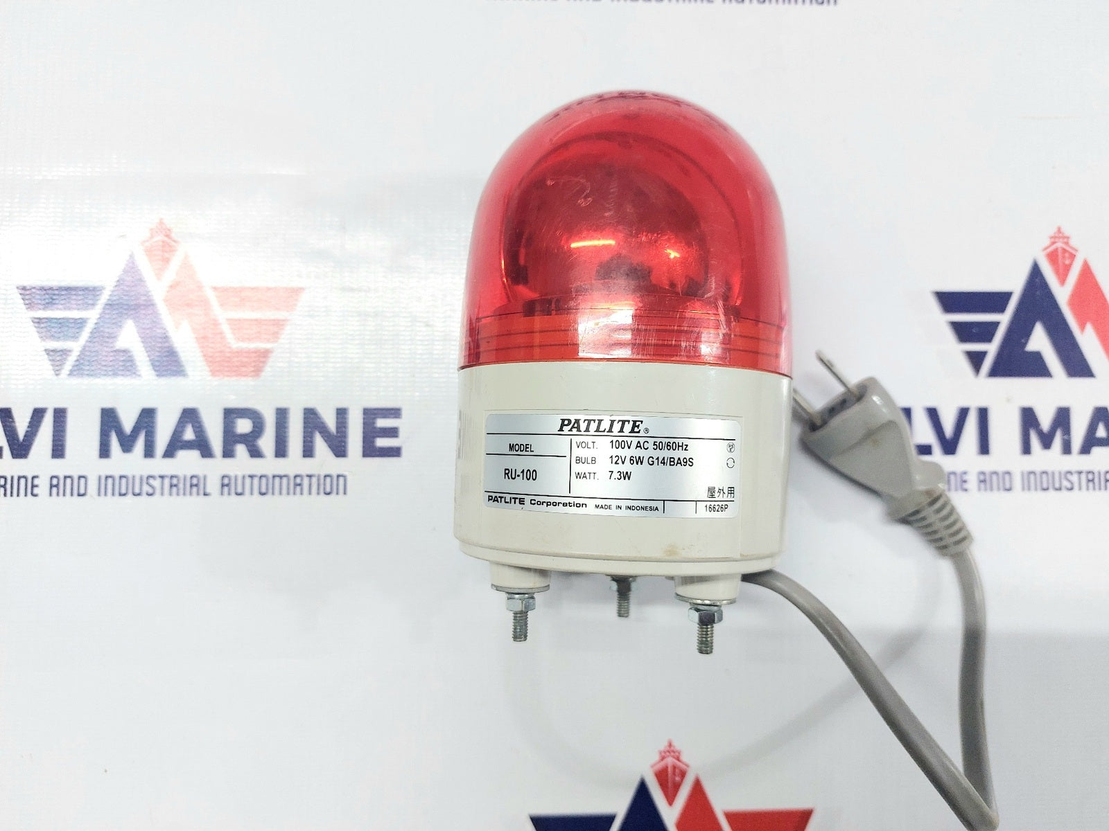 PATLITE RU-100-R ROTATING WARNING LIGHT RU-100 (4)