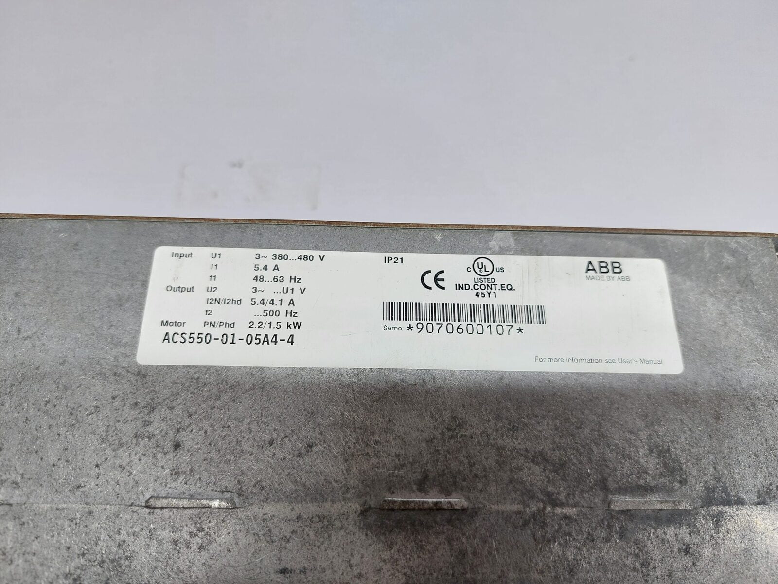 ABB ACS550-01-05A4-4 INVERTER DRIVE (6)