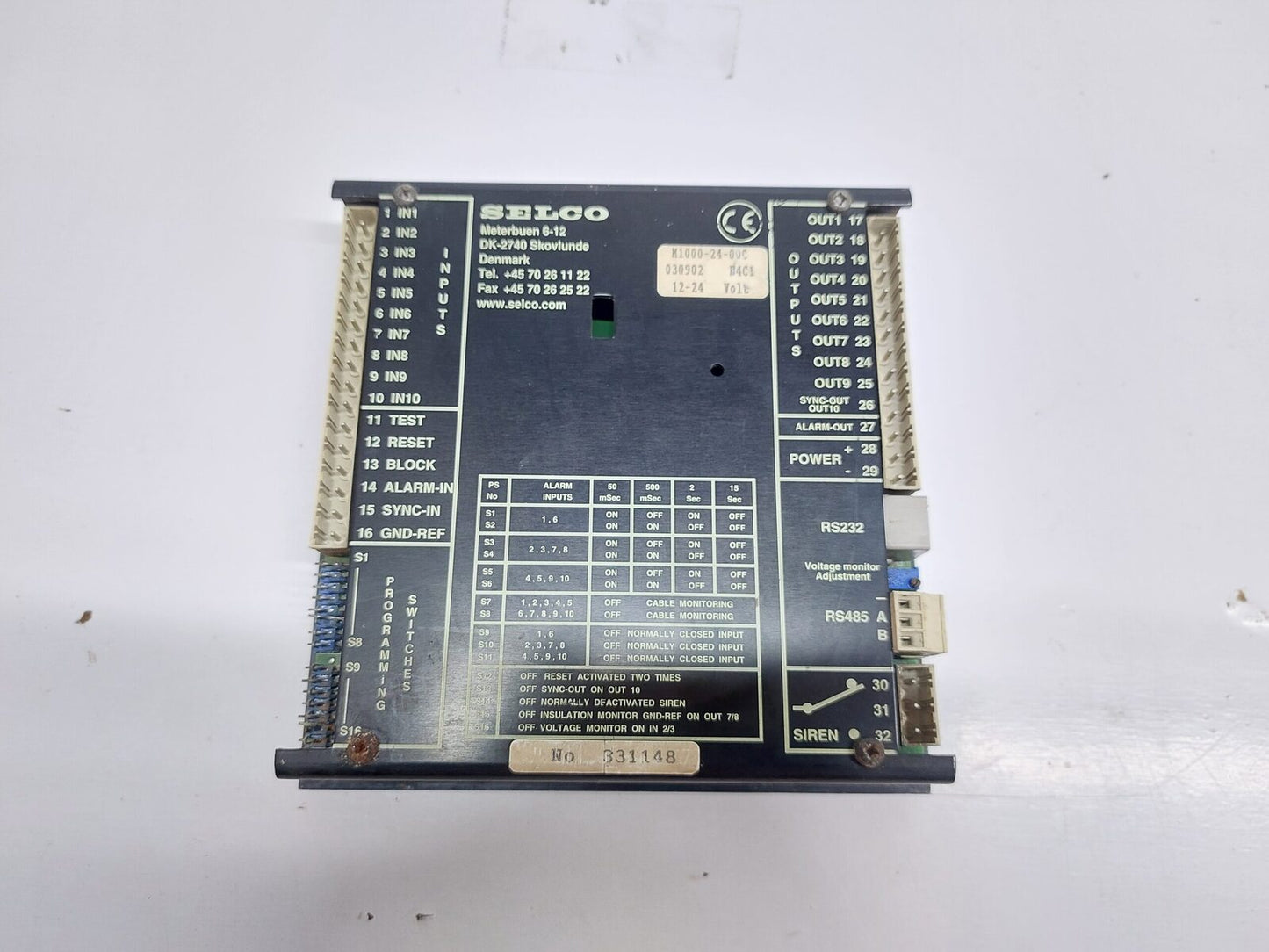 SELCO M1000-24-00C ALARM ANNUNCIATOR (8)