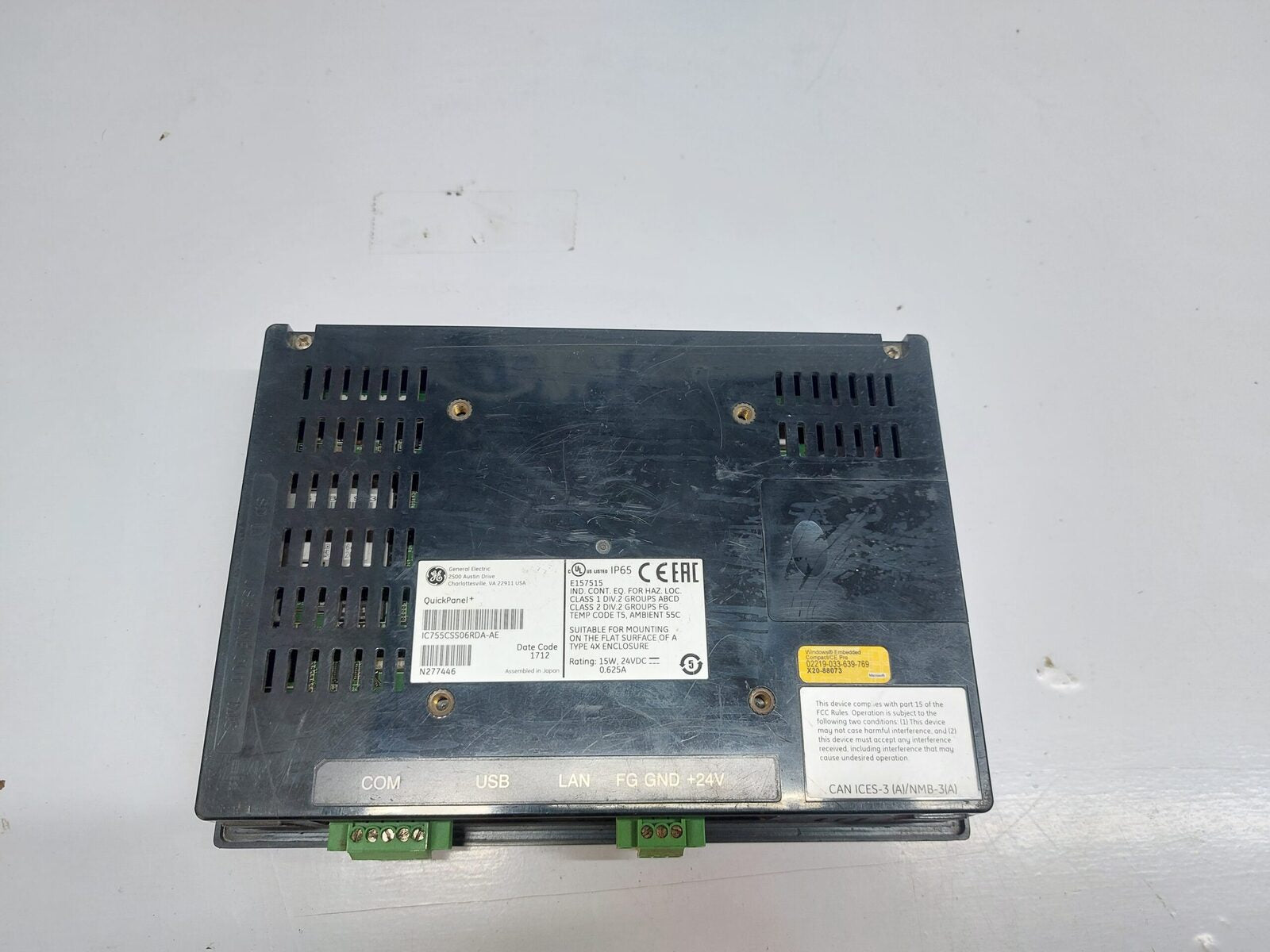 GENERAL ELECTRIC QUICKPANEL+ IC755CSS06RDA-AE TOUCH PANEL (7)