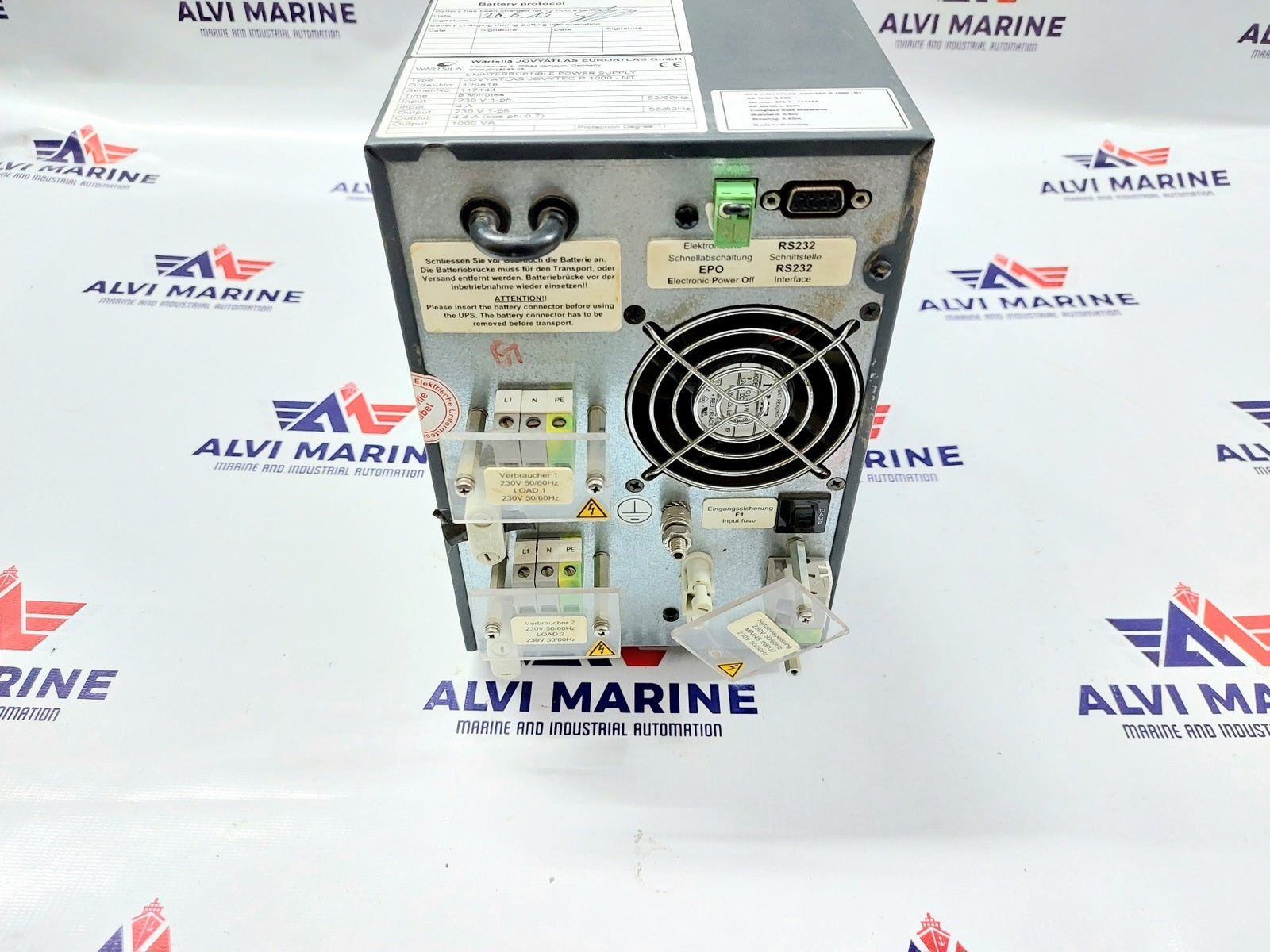 WARTSILA / JOVYATLAS JOVYTEC P 1000-NT 8 MINUTUES UNINTERRUPTIBLE POWER SUPPLY