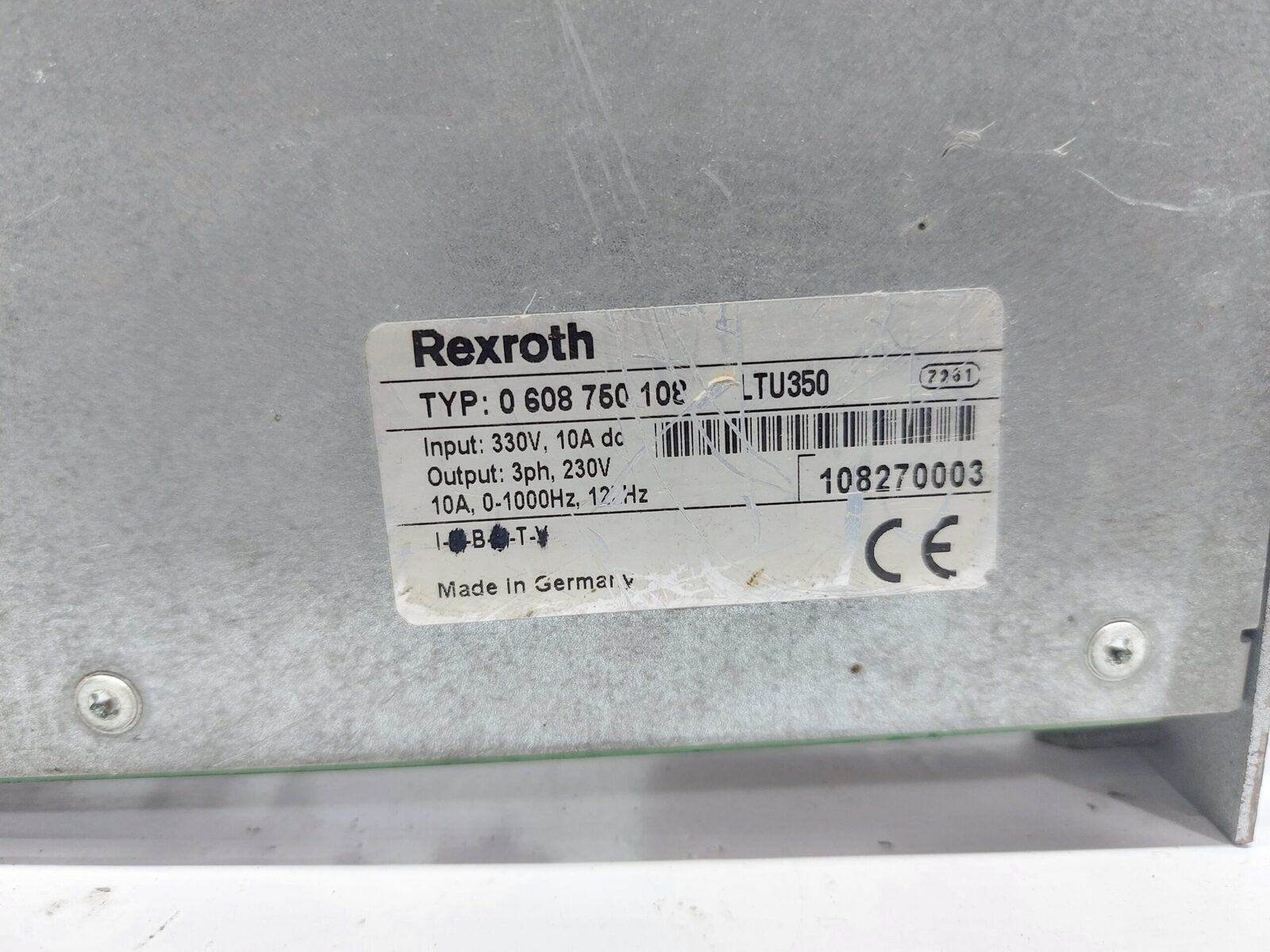 REXROTH LTU350 SERVO AMPLIFIER MODULE 0 608 750 108 (5)