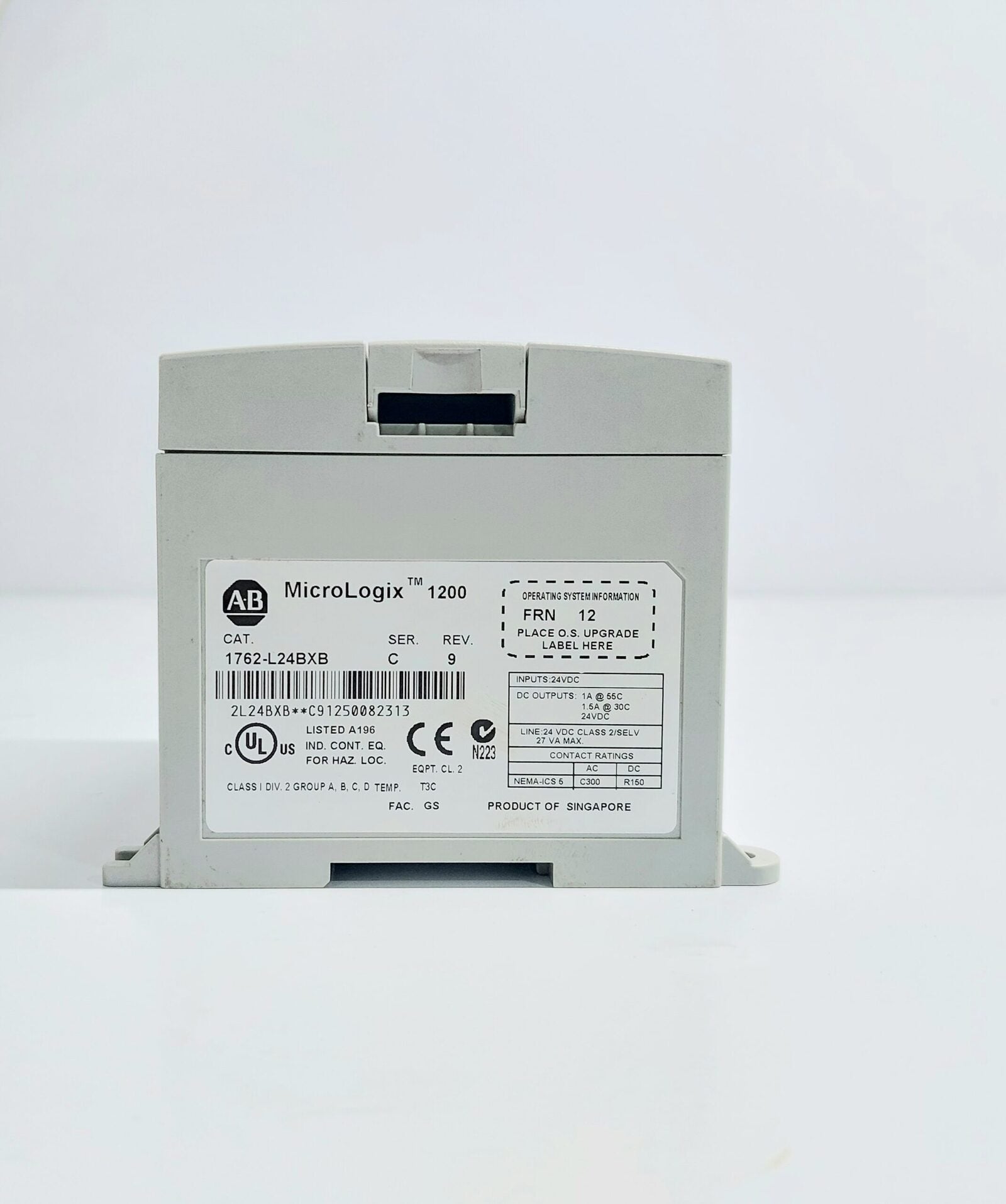 ALLEN-BRADLEY 1762-L24BXB MICROLOGIX 1200 PLC CONTROLLER SER.C REV. 9 (6)