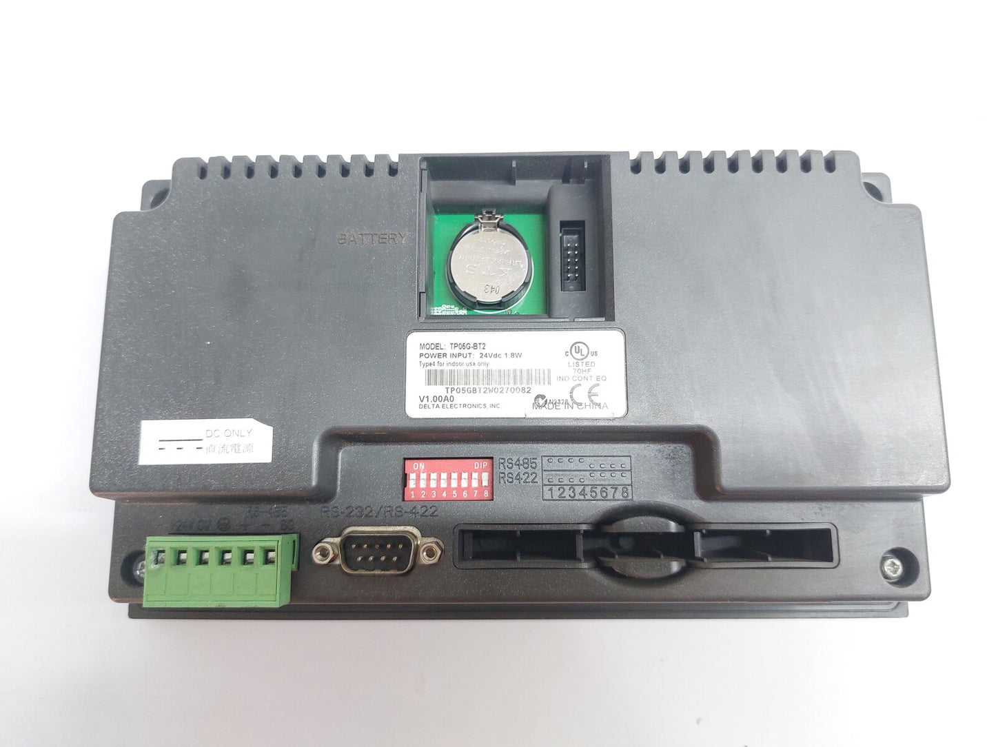 DELTA ELECTRONIC TP05G-BT2 TEXT PANEL HMI