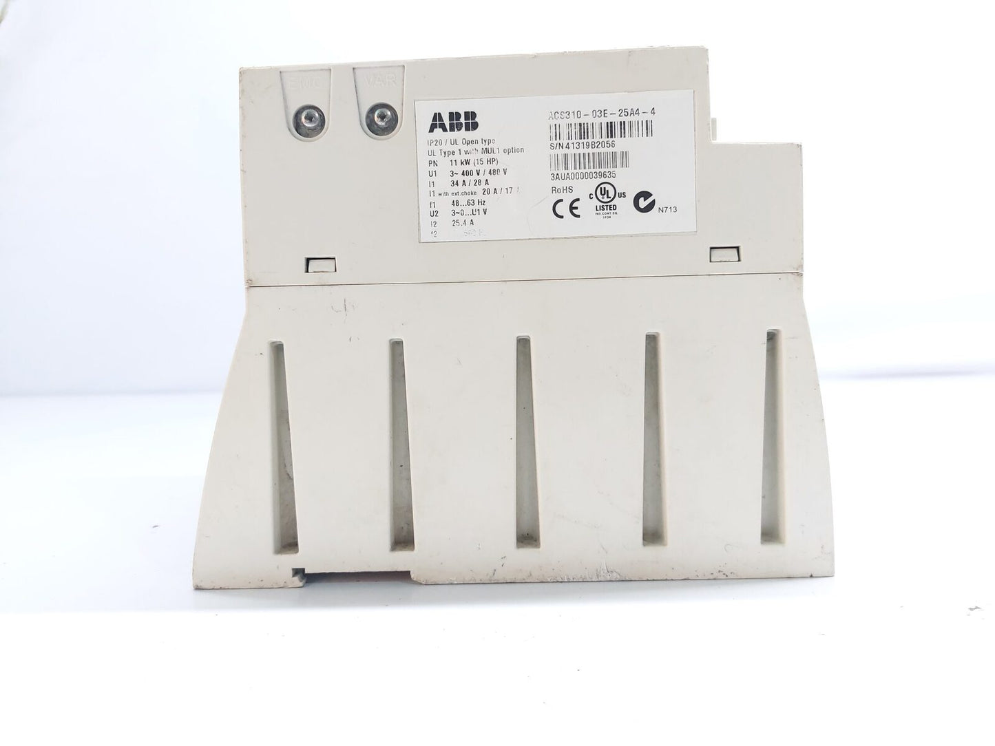 ABB ACS310-03E-25A4-4 FREQUENCY CONVERTER WITHOUT REMOTE