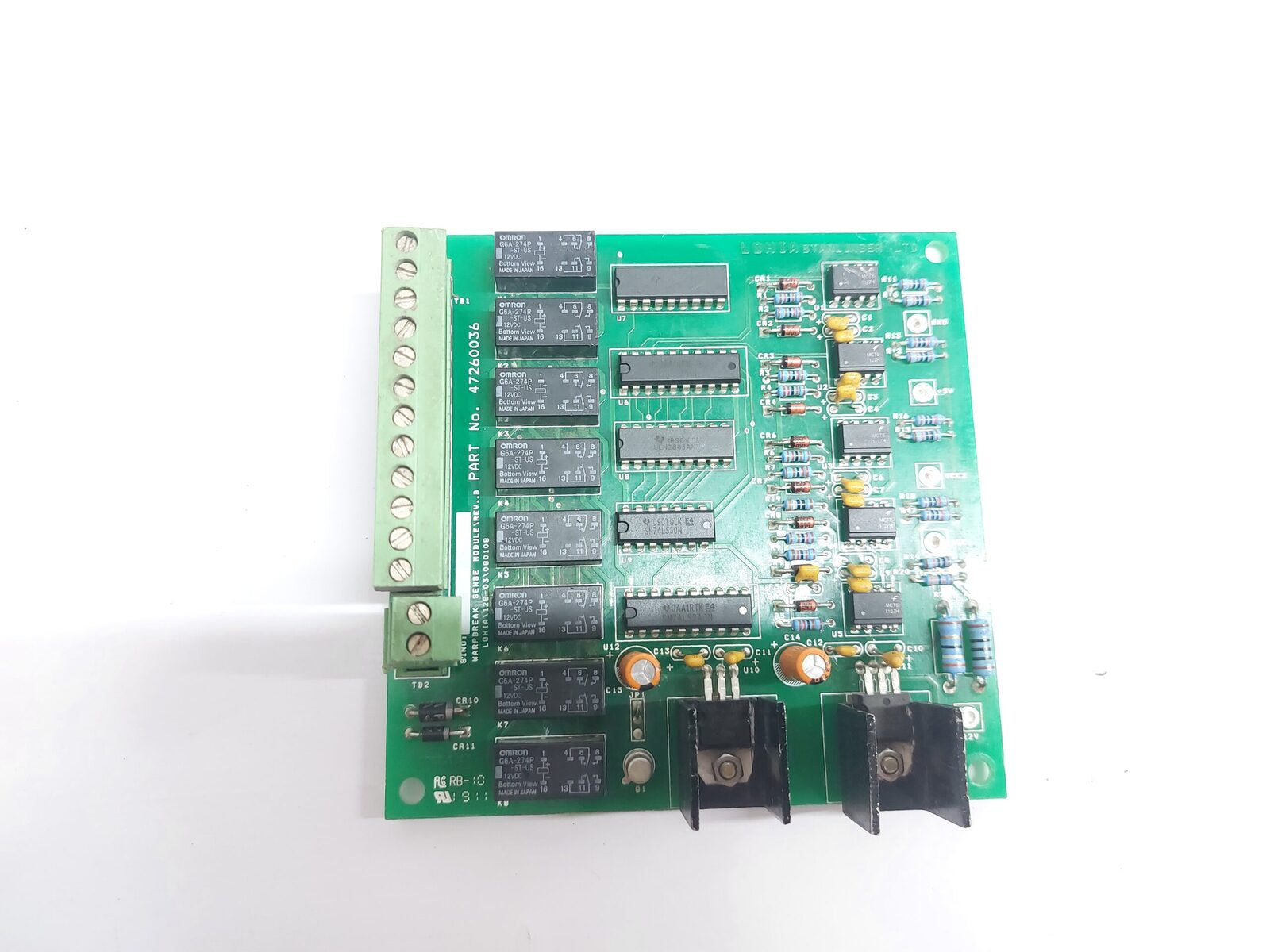 LOHIA 128-03/080108 WARP BREAK SENSE MODULE 7260036 REV.B