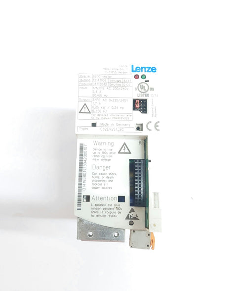 LENZE E82EV251_2C FREQUENCY INVERTER 8200 VECTOR